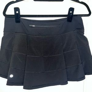Lulu Lemon Black Tennis Skirt SZ 8